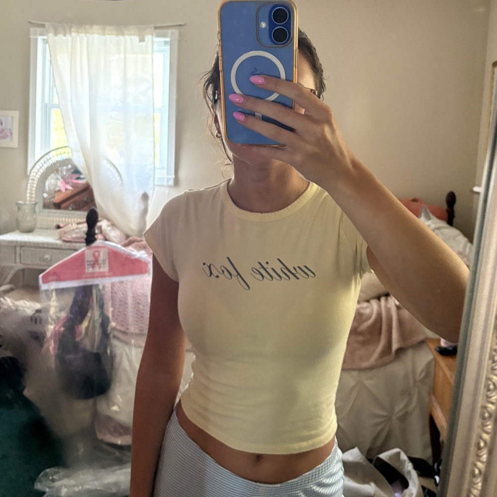 White Fox Boutique Baby Yellow Baby Tee